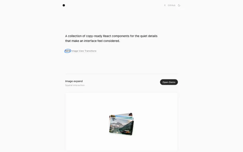 Interaction Kit 首页截图