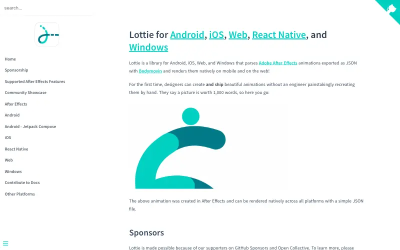 Lottie 首页截图