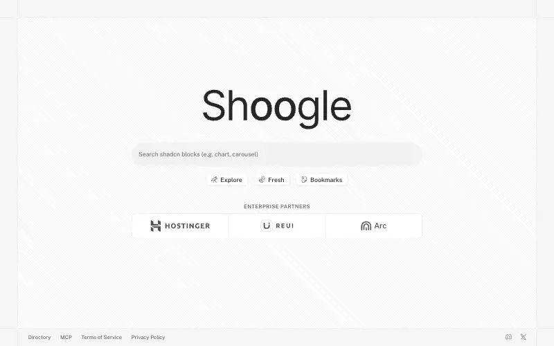 Shoogle 首页截图