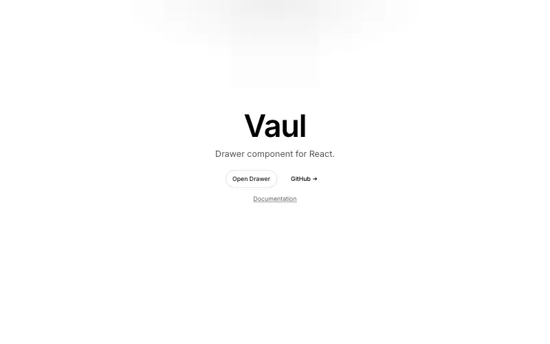 Vaul 首页截图